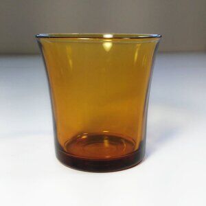 Vintage Duralex Amber Lys 210ml drinking glass tumbler